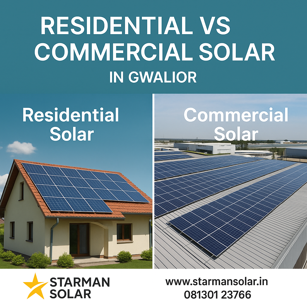 Residential vs Commercial Solar in Gwalior
